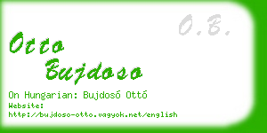 otto bujdoso business card